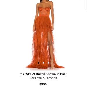 For love & lemons bustier gown